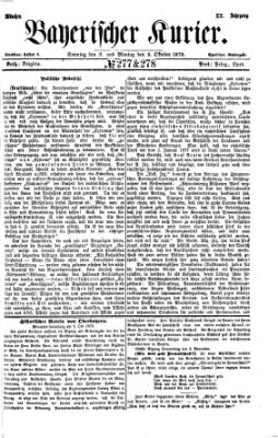 Bayerischer Kurier Montag 9. Oktober 1876