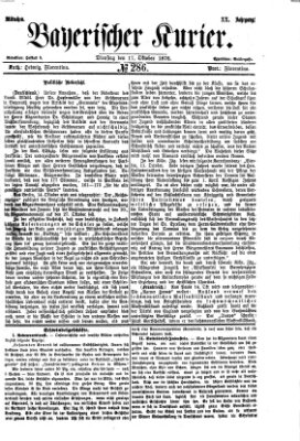 Bayerischer Kurier Dienstag 17. Oktober 1876