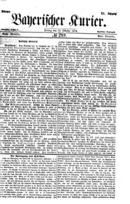 Bayerischer Kurier Freitag 20. Oktober 1876