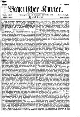 Bayerischer Kurier Sonntag 22. Oktober 1876