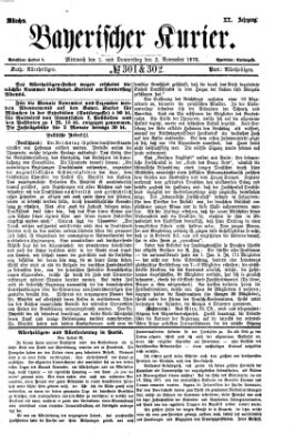 Bayerischer Kurier Donnerstag 2. November 1876