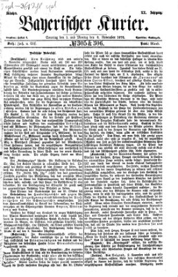 Bayerischer Kurier Montag 6. November 1876