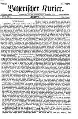 Bayerischer Kurier Montag 13. November 1876