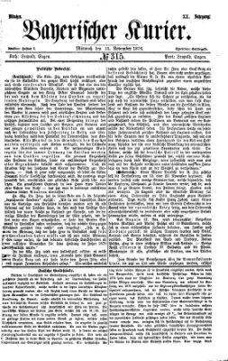 Bayerischer Kurier Mittwoch 15. November 1876