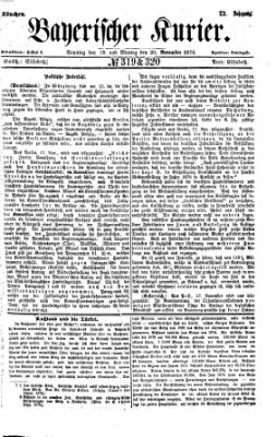 Bayerischer Kurier Montag 20. November 1876