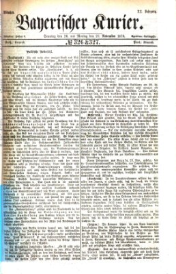 Bayerischer Kurier Montag 27. November 1876