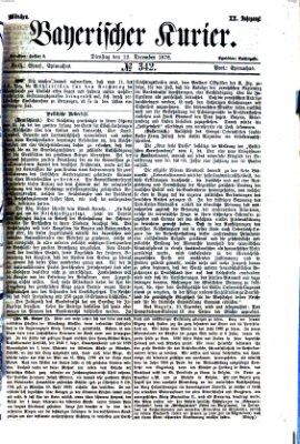 Bayerischer Kurier Dienstag 12. Dezember 1876