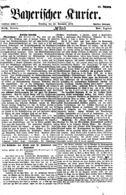 Bayerischer Kurier Samstag 23. Dezember 1876