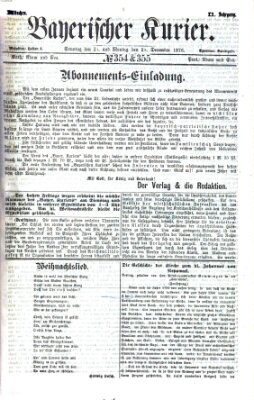 Bayerischer Kurier Montag 25. Dezember 1876