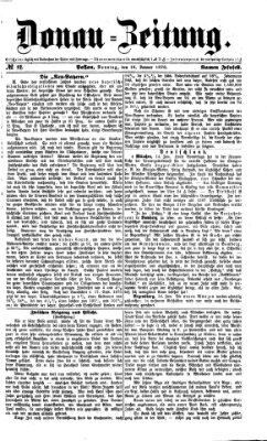 Donau-Zeitung Sonntag 16. Januar 1876