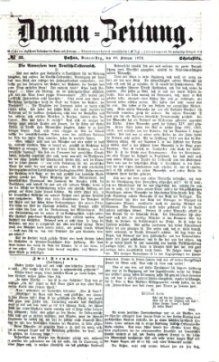 Donau-Zeitung Donnerstag 10. Februar 1876