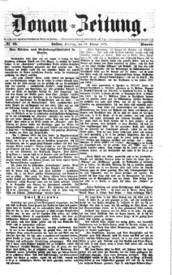 Donau-Zeitung Freitag 18. Februar 1876