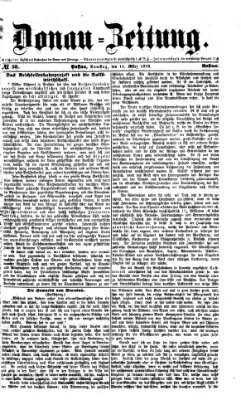 Donau-Zeitung Samstag 11. März 1876