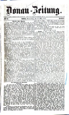 Donau-Zeitung Donnerstag 16. März 1876