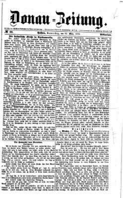 Donau-Zeitung Donnerstag 23. März 1876