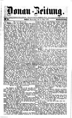 Donau-Zeitung Donnerstag 13. April 1876