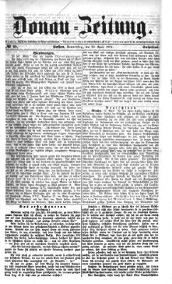 Donau-Zeitung Donnerstag 20. April 1876