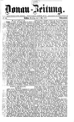 Donau-Zeitung Dienstag 2. Mai 1876