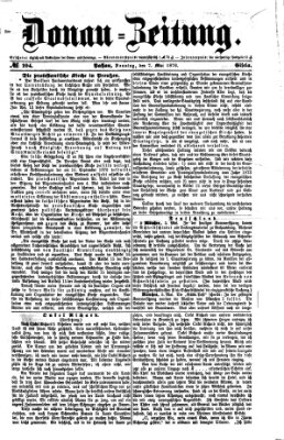 Donau-Zeitung Sonntag 7. Mai 1876