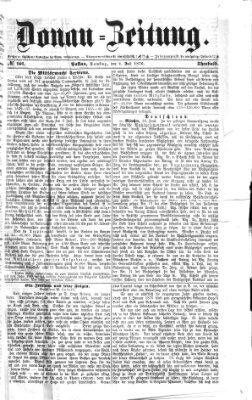 Donau-Zeitung Samstag 1. Juli 1876