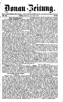 Donau-Zeitung Dienstag 4. Juli 1876