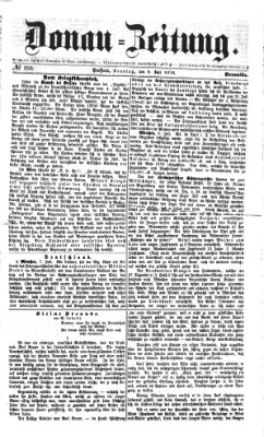 Donau-Zeitung Sonntag 9. Juli 1876