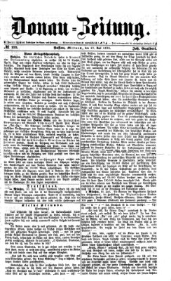 Donau-Zeitung Mittwoch 12. Juli 1876