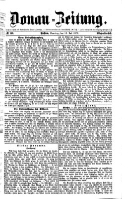 Donau-Zeitung Sonntag 16. Juli 1876