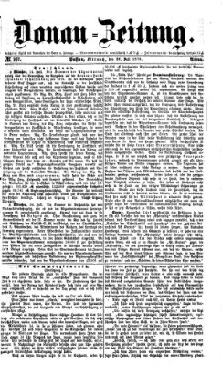 Donau-Zeitung Mittwoch 26. Juli 1876