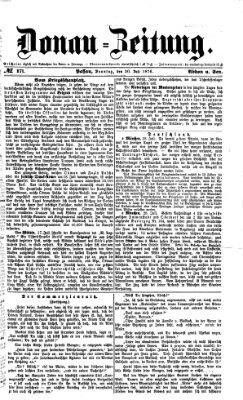 Donau-Zeitung Sonntag 30. Juli 1876