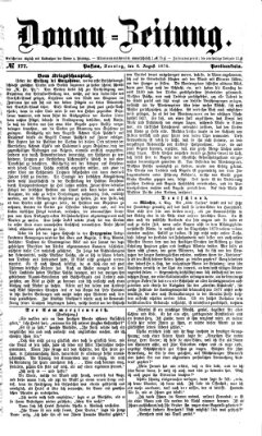 Donau-Zeitung Sonntag 6. August 1876