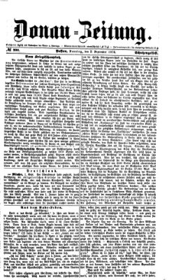 Donau-Zeitung Sonntag 3. September 1876