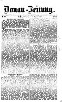 Donau-Zeitung Mittwoch 13. September 1876