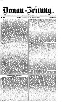 Donau-Zeitung Freitag 15. September 1876