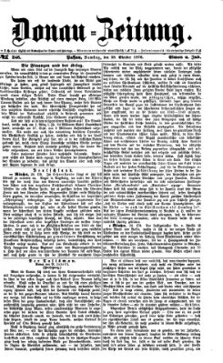 Donau-Zeitung Samstag 28. Oktober 1876