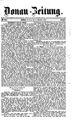 Donau-Zeitung Freitag 17. November 1876