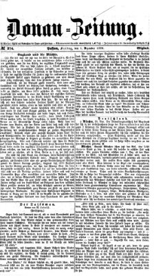 Donau-Zeitung Freitag 1. Dezember 1876