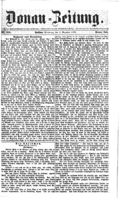 Donau-Zeitung Sonntag 3. Dezember 1876