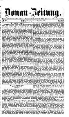 Donau-Zeitung Dienstag 12. Dezember 1876