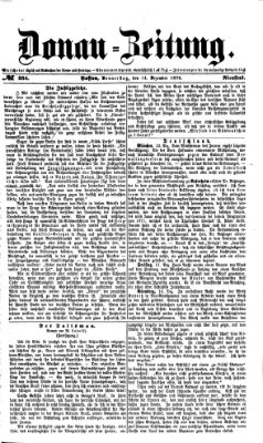 Donau-Zeitung Donnerstag 14. Dezember 1876