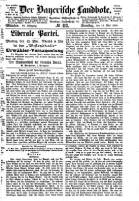 Der Bayerische Landbote Samstag 13. Mai 1876