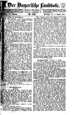 Der Bayerische Landbote Freitag 11. August 1876