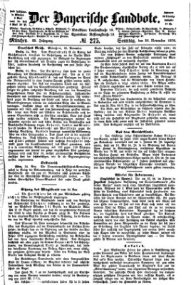 Der Bayerische Landbote Sonntag 26. November 1876