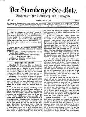 Land- und Seebote Samstag 24. Juli 1875