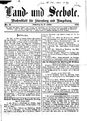 Land- und Seebote Donnerstag 19. Oktober 1876