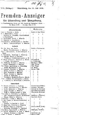 Land- und Seebote Samstag 15. Juli 1876