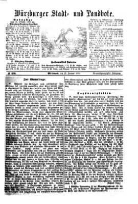 Würzburger Stadt- und Landbote Mittwoch 12. Januar 1876