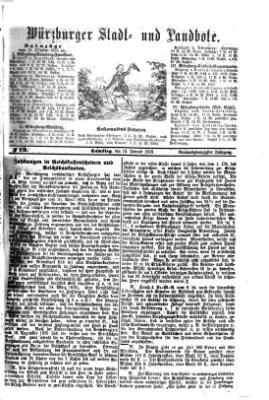 Würzburger Stadt- und Landbote Samstag 15. Januar 1876