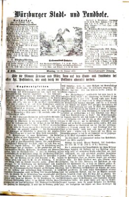 Würzburger Stadt- und Landbote Montag 24. Januar 1876