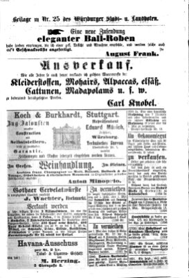 Würzburger Stadt- und Landbote Samstag 29. Januar 1876